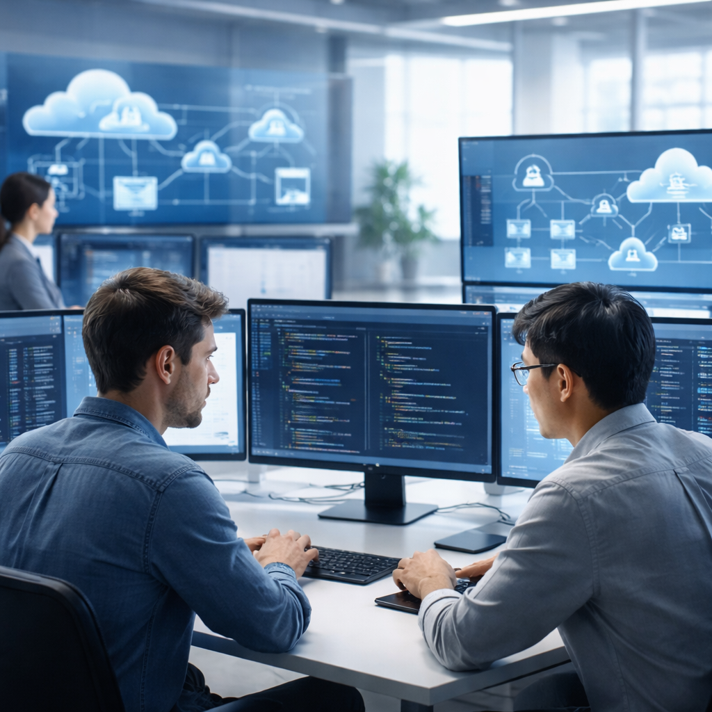 Developers collaborating on .NET trends in 2026