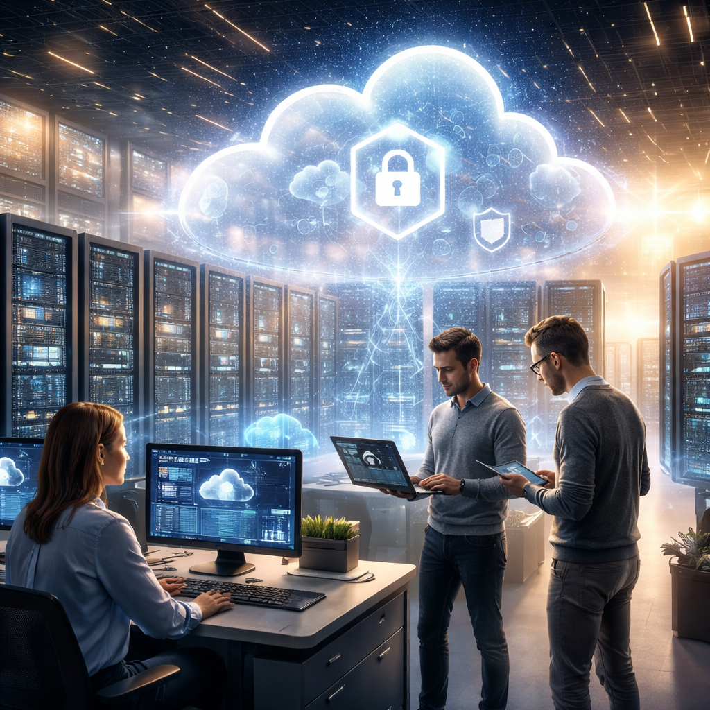 Cloud infrastructure architecture diagram showing integrated cost and security controls