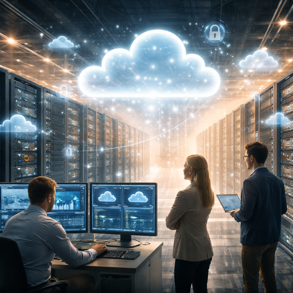 Cloud infrastructure visualisation illustrating resilient Australian multi-cloud architectures