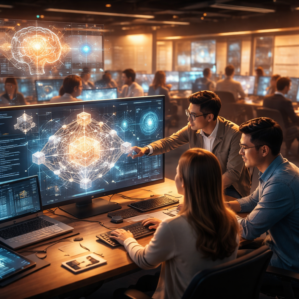 AI and Blockchain Architecture Diagram
