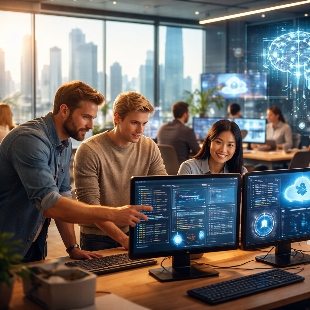AI development lifecycle illustration