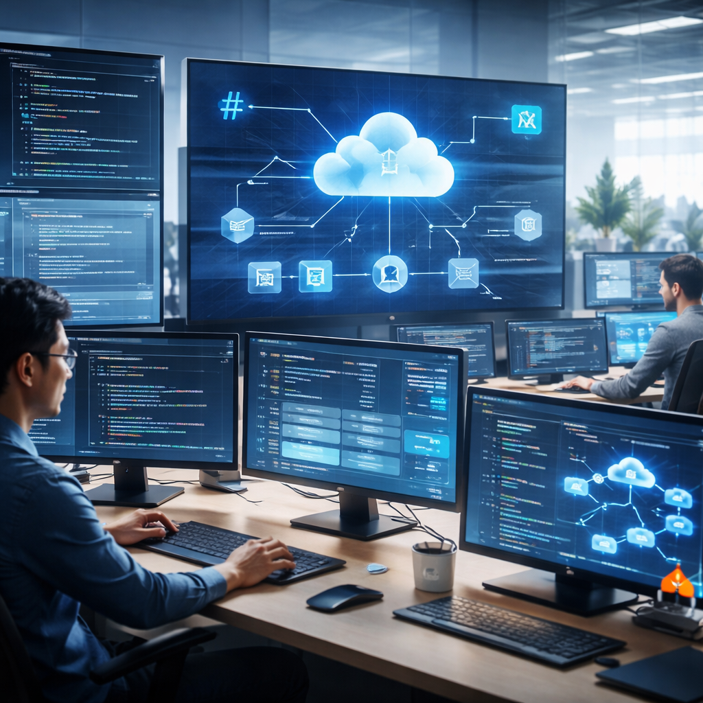 Cloud-native .NET architectures illustration