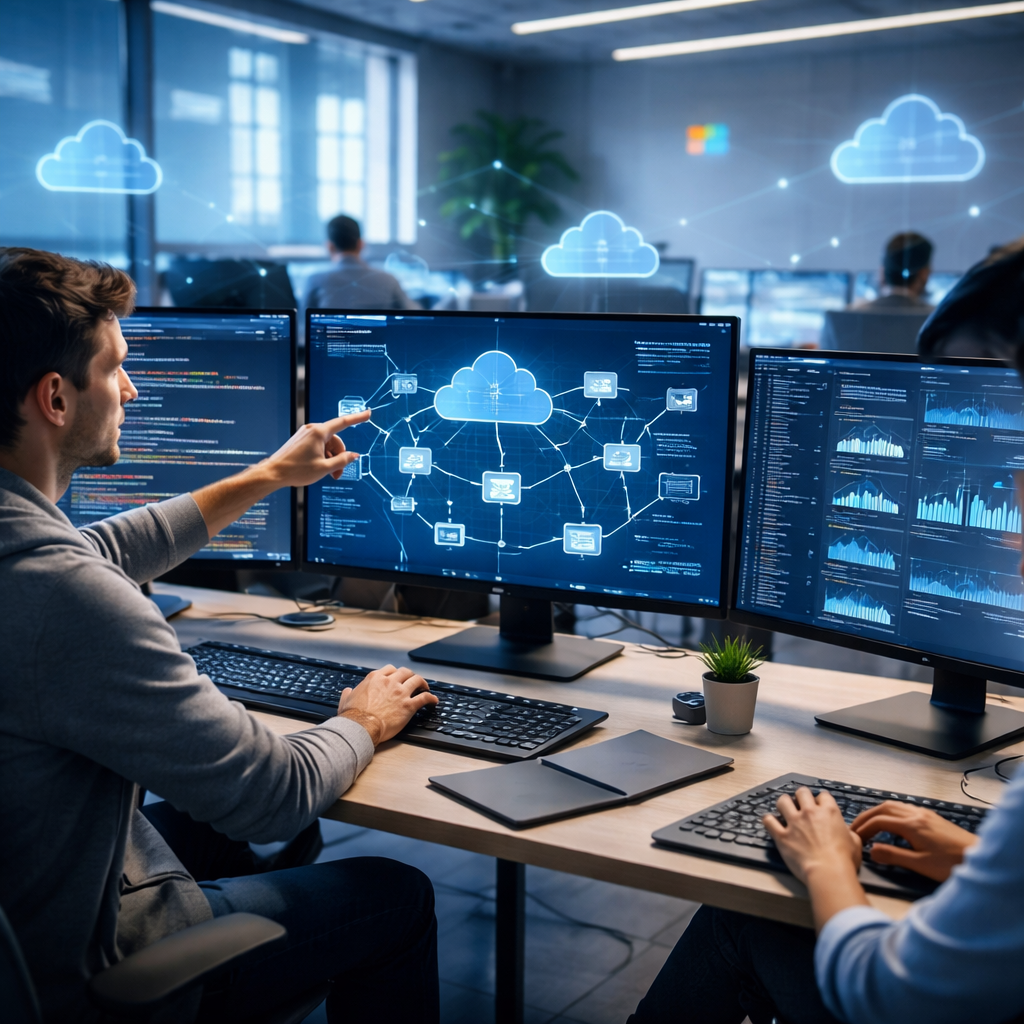 Developers collaborating on 2026 cloud-native .NET architecture