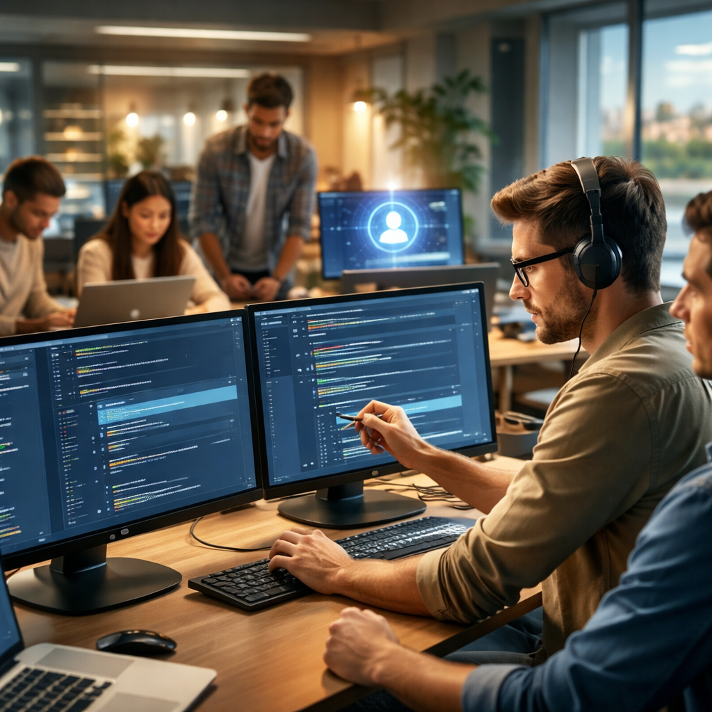 AI-enhanced code review dashboards and workflows in a modern DevOps environment
