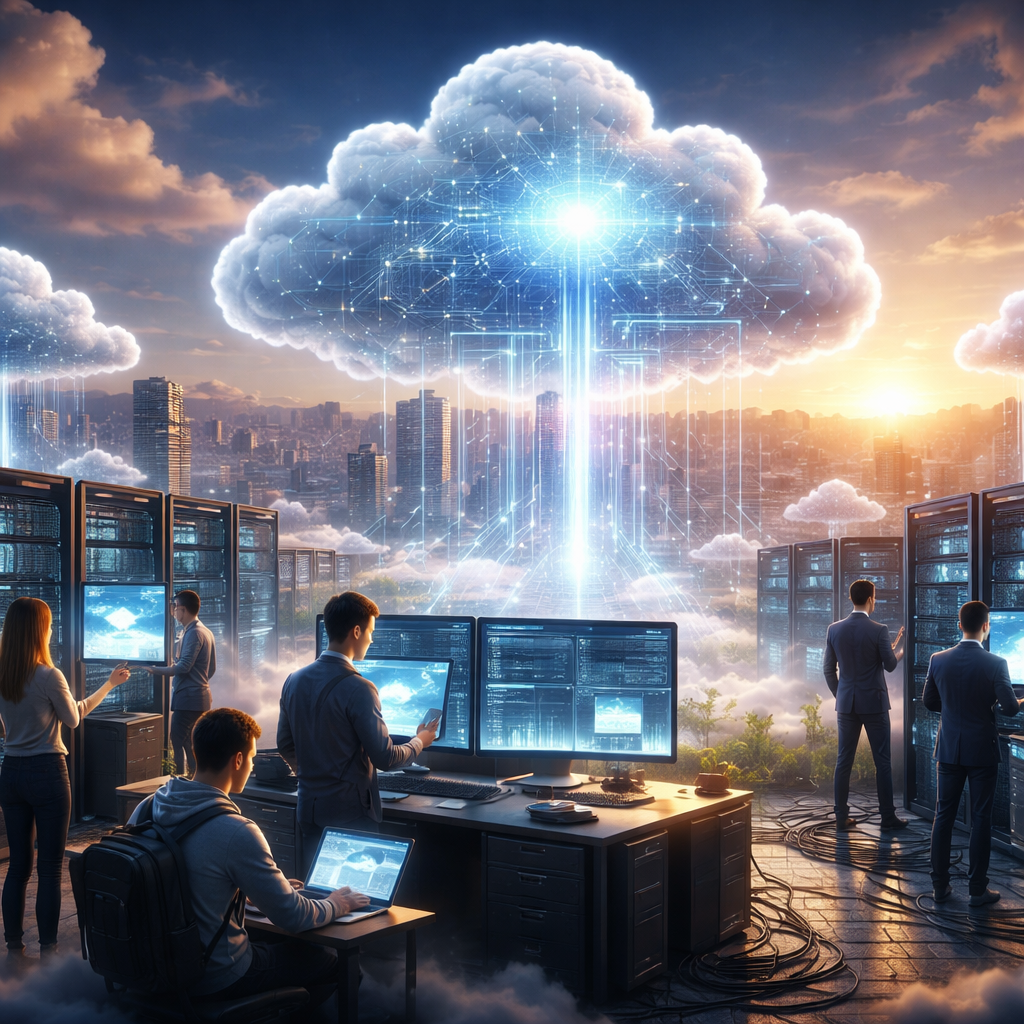 Cloud-driven business models illustration