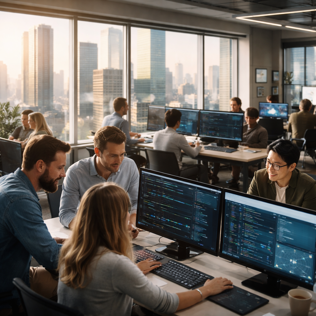 Australian enterprise IT outsourcing and managed services illustration