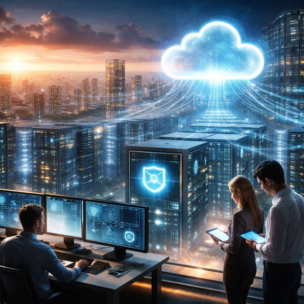Diagram representing modern Australian cloud infrastructure and security