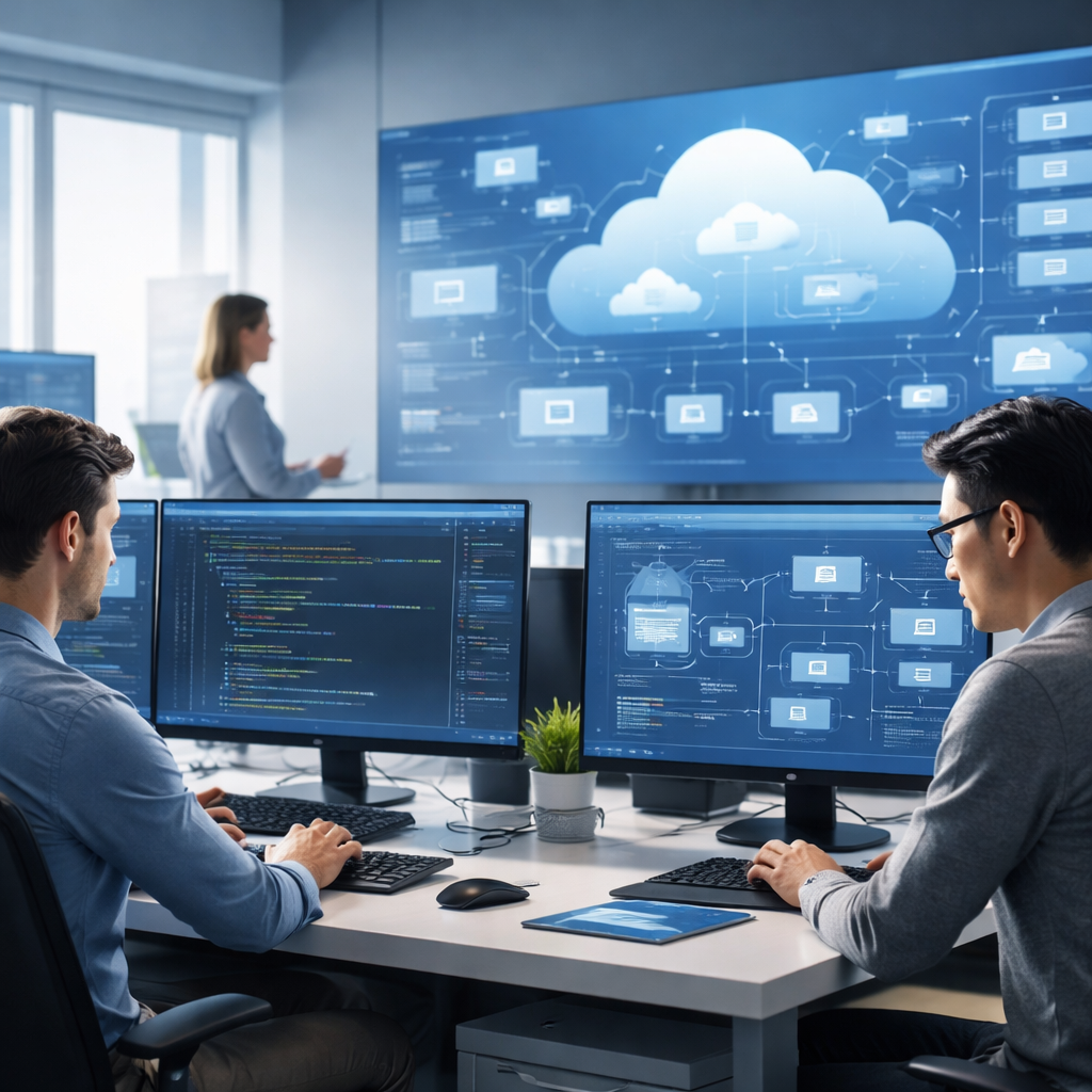Developers collaborating on AI-powered .NET services in 2026