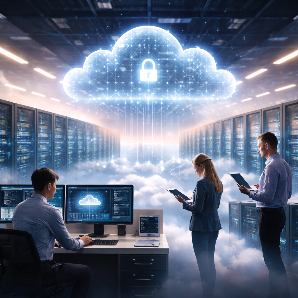 Cloud infrastructure trends illustration