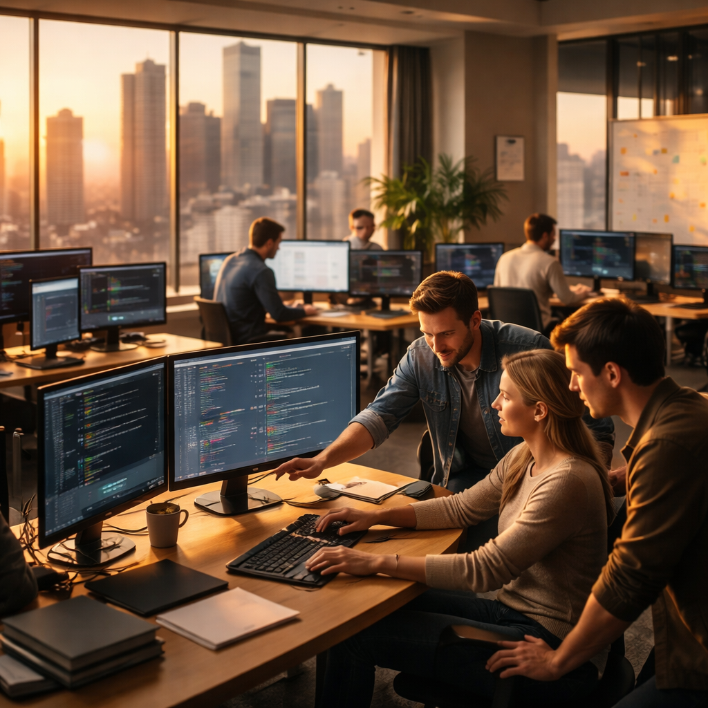 IT outsourcing team in Australia planning scalable managed IT solutions for business agility
