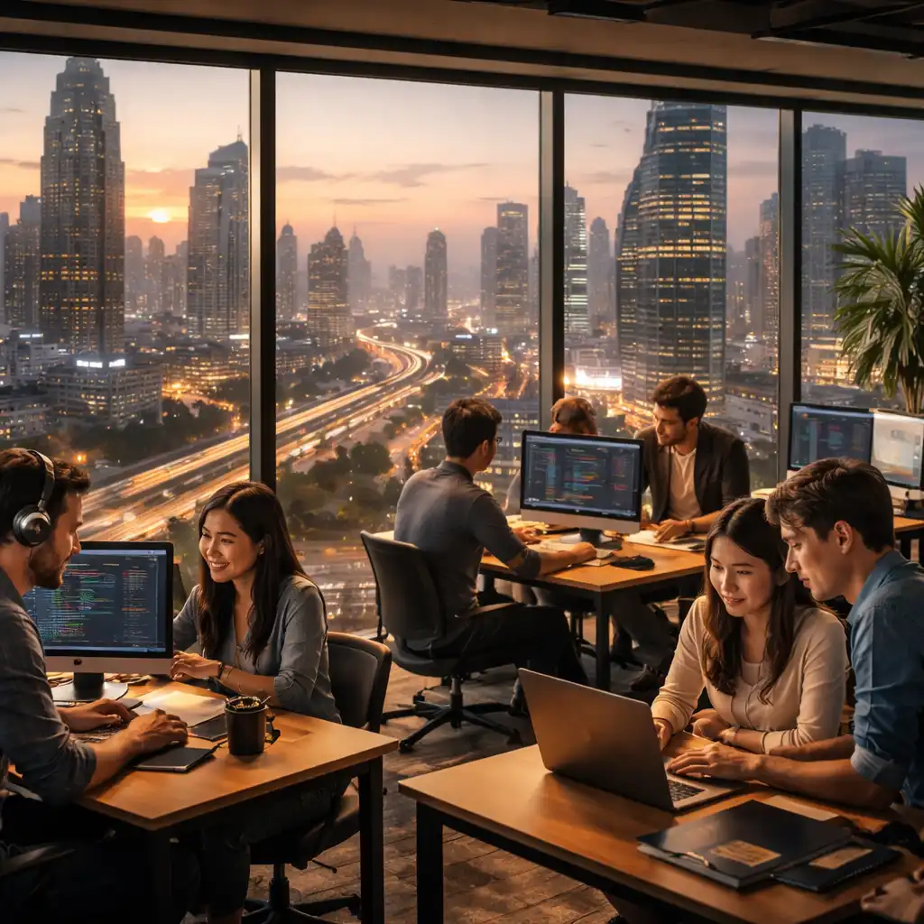 IT outsourcing team managing cloud infrastructure and cybersecurity for Australian business strategy 2026