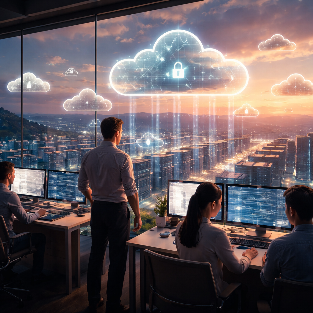Australian business leaders reviewing cloud infrastructure strategy 2026 roadmap with providers