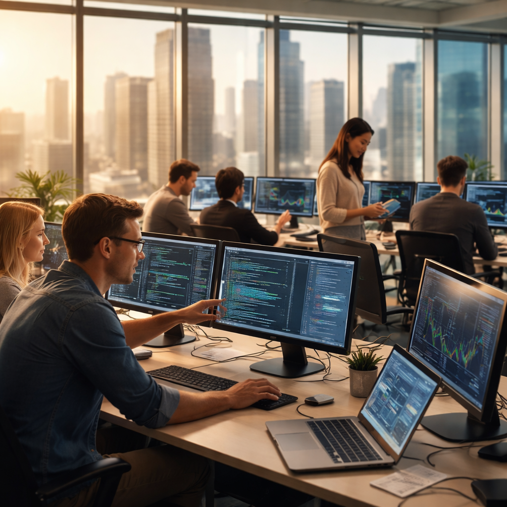 Australian IT outsourcing team managing cloud, AI, and cybersecurity operations for enterprise clients