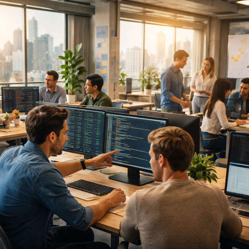 IT outsourcing team and Australian business leaders planning a secure, long-term managed IT partnership