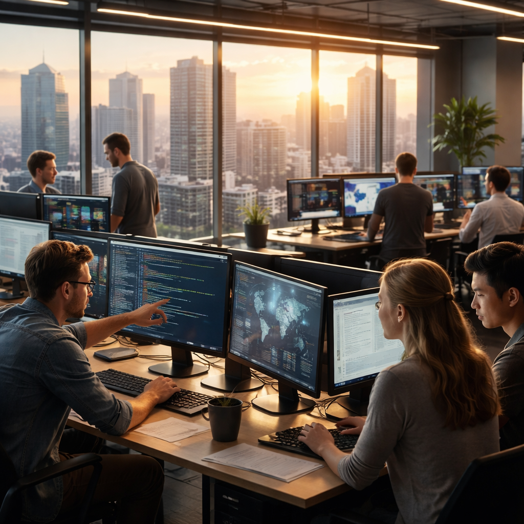 Global IT outsourcing strategies map highlighting multi-region managed IT solutions for Australian businesses