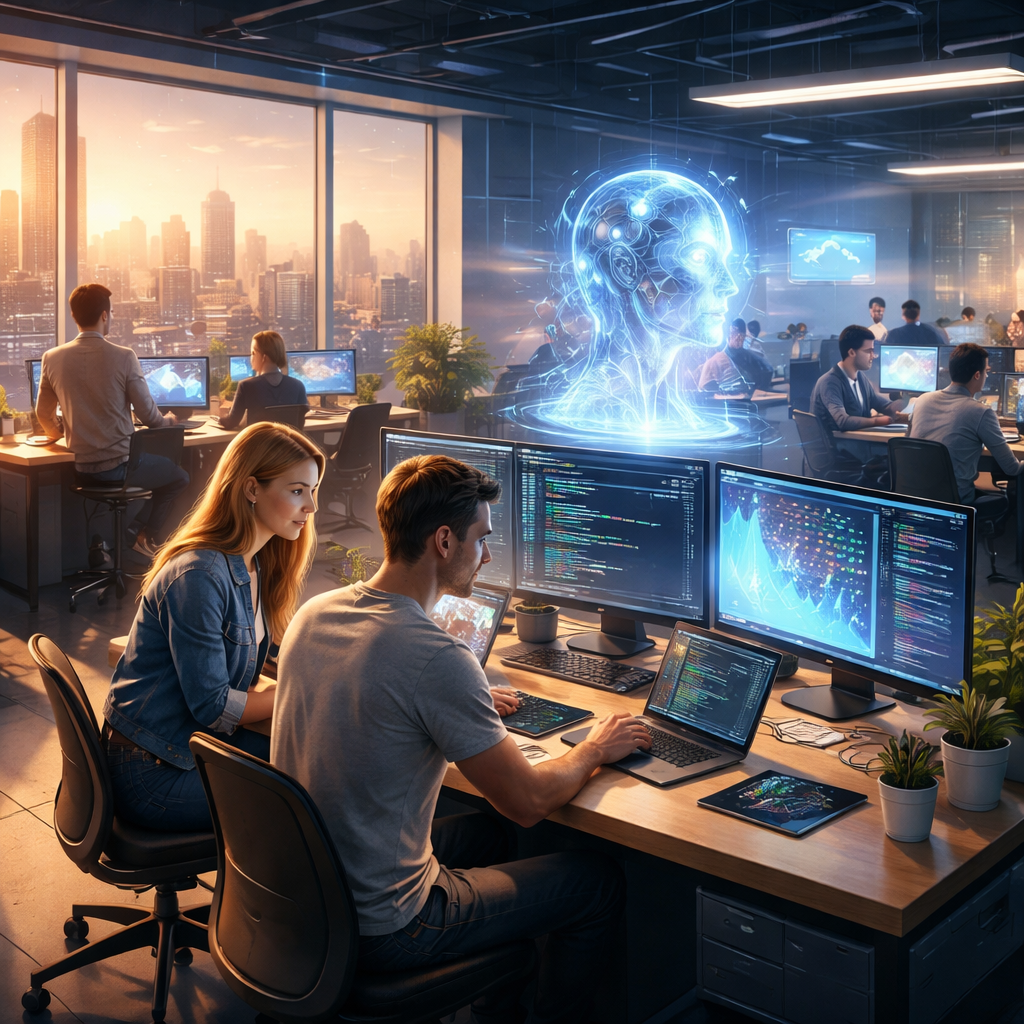 Australian software engineers using AI-powered development tools in collaborative workflow